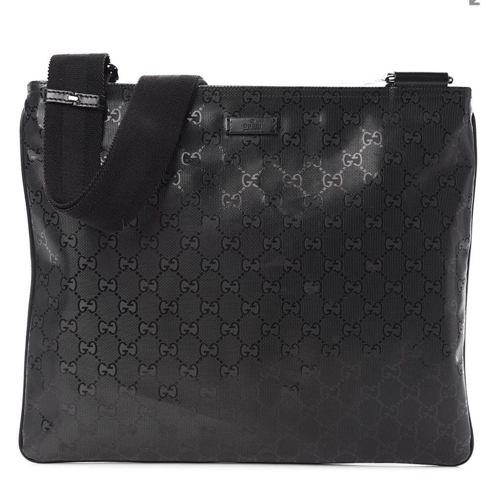 GUCCI Imprime Monogram Medium Messenger Black